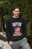 Husband, Dad, Protector, Hero, Patriot Crewneck Sweatshirt