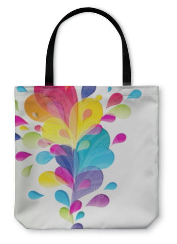Tote Bag, Abstract With Bright Drop