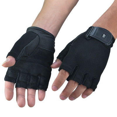 Genuine Leather Gym Gloves Men & Women