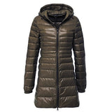 S~6XL Women White Duck Down Jacket