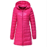 S~6XL Women White Duck Down Jacket